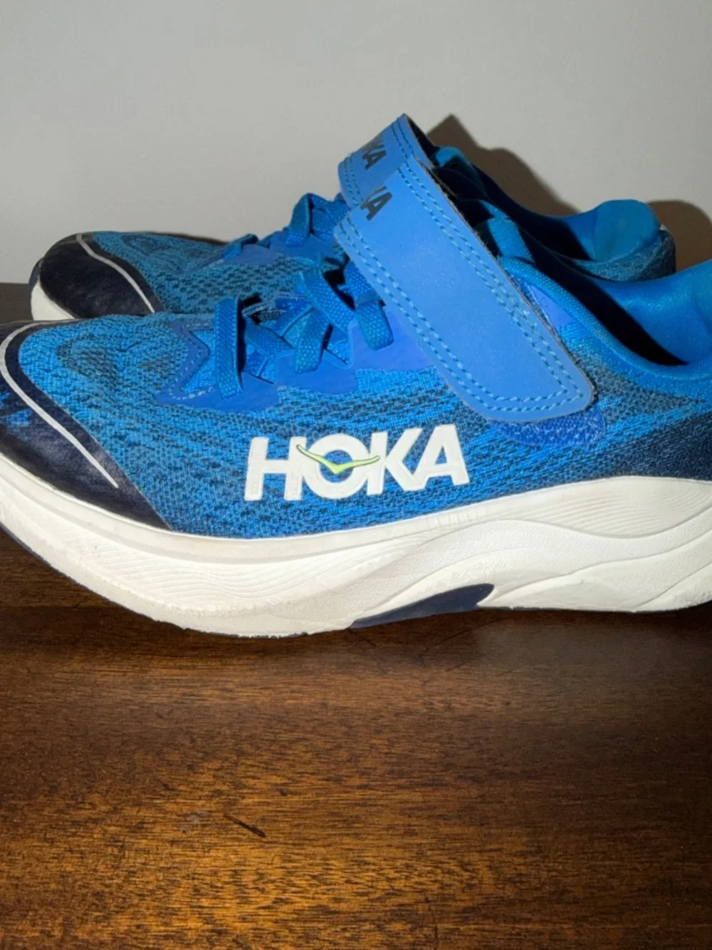 HOKA Rincon 4 Little Kids Size 1 Blue Running Shoes